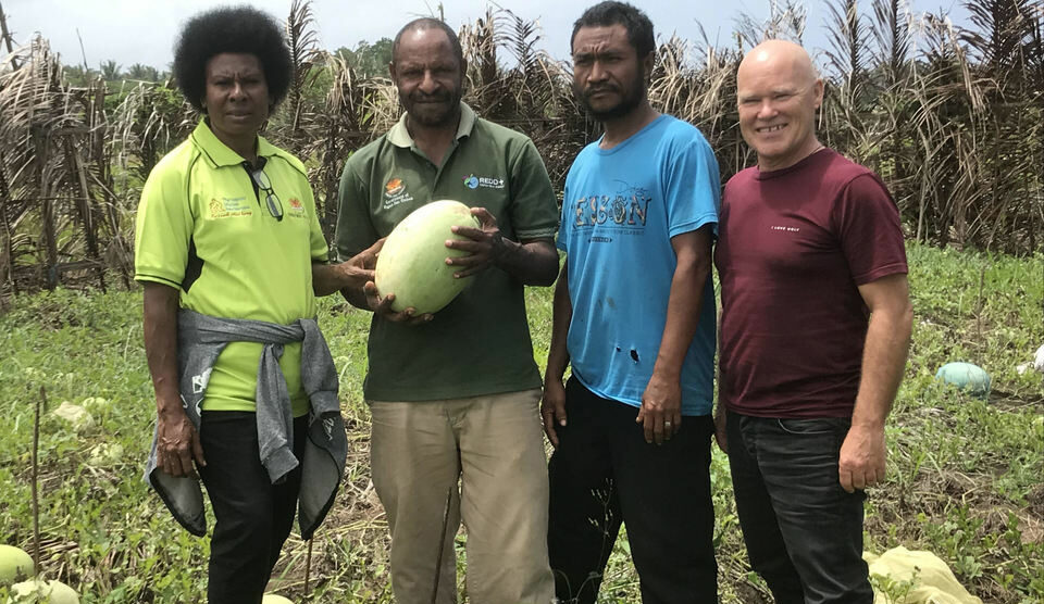 Melanesia group with melon